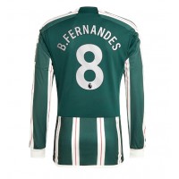 Muški Nogometni Dres Manchester United Bruno Fernandes #8 Gostujuci 2023-24 Dugi Rukav